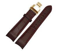 GSZCCZS Curvo fine uomini cinturini cinturino per BL9002-37 05A BT0001-12E 01A marca orologio in vera pelle con fibbia a farfalla 20 21 22mm, 21mm