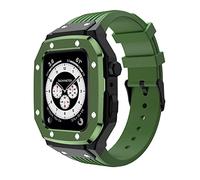 GSZCCZS Custodia di orologio in acciaio inossidabile a fascia in silicone , per custodia a banda 44mm 45mm 42mm Series 9 8 7 6 5 4 SE Upgrade Sostituisci il kit di modifica della cintura