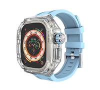 GSZCCZS Custodia di Orologio Trasparente da 49 mm ， per Kit di Modifica Ultra 8 da 49 mm ， Kit MOD della Cassa di Orologio in Silicone (H)