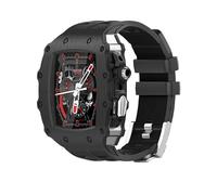 GSZCCZS Custodia per orologi in metallo con kit di modifica della cinturino per orologio in gomma in gomma temperato ， per 9 8 7 6 5 4 SE 45 mm Serie 45 mm orologio remit Sostituisci gli accessori