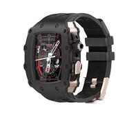 GSZCCZS Custodia per orologi in metallo con kit di modifica della cinturino per orologio in gomma in gomma temperato ， per 9 8 7 6 5 4 SE 45 mm Serie 45 mm orologio remit Sostituisci gli accessori