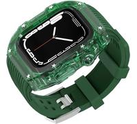 GSZCCZS Elastico della custodia della cornice trasparente ， per accessori sostitutivi da 8/7/6/5/4/SE 44mm 45 mm 49 mm ， Kit di chiusura in acciaio inossidabile della custodia per orologio.