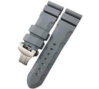 GSZCCZS Fascia d'oro in gomma 22mm 24mm 26 mm cinghia di orologio silicone per panerai un braccialetto impermeabile luminor pam