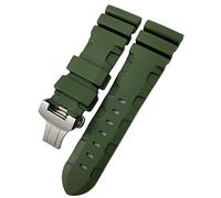 GSZCCZS Fascia d'oro in gomma 22mm 24mm 26 mm cinghia di orologio silicone per panerai un braccialetto impermeabile luminor pam