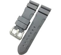 GSZCCZS Fascia d'oro in gomma 24mm 26mm silicone cinghia di orologio adatto per panerai sommergibile luminor pam verde blu impermeabile bracello