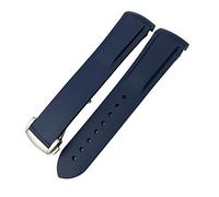 GSZCCZS Fascia d'oro silicone in gomma 19mm 20mm 21mm 22mm per idroconches conquista VHP Waterproof sport orologio/arancione nero/22mm