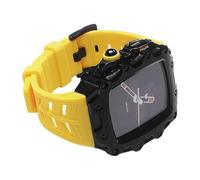 GSZCCZS Fetta metallica della custodia in lega di zinco in lega , per 45 mm 44 mm serie 9 8 7 6 5 4 Serie SE Serie Sostituisci Sostituisci cinghia di orologio in gomma Modifica gli accessori