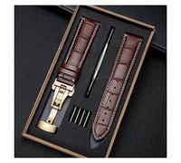 GSZCCZS Guarda Accessori per la catena di orologi maschi di fibbia in pelle cinghia Ladies Sostituto (20 mm)