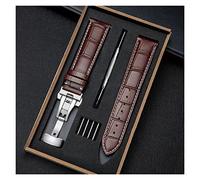 GSZCCZS Guarda Accessori per la catena di orologi maschi di fibbia in pelle cinghia Sostituto (E, 19 mm)