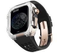 GSZCCZS Guarda il kit di modifica in lega di orologio in lega di titanio e kit cinghia di orologio fluororubber ， per 8 7 Accessori di modifica di aggiornamento della serie da 45 mm.