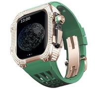 GSZCCZS Guarda il kit di modifica in lega di orologio in lega di titanio e kit cinghia di orologio fluororubber ， per 8 7 Accessori di modifica di aggiornamento della serie da 45 mm.