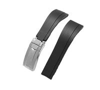 GSZCCZS Guarda la fascia compatibile con accessori per orologi da guardia in silicone da yacht-master /20 mm con logo/BLA