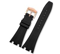 GSZCCZS Guarda la fascia per AP 15703 15710 26703 Royal Oak Offshore Black Cingcio da 28 mm Bracciale nero Filla pieghevole con strumenti