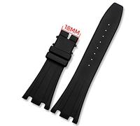GSZCCZS Guarda la fascia per AP 15703 15710 26703 Royal Oak Offshore Black Cingcio da 28 mm Bracciale nero Filla pieghevole con strumenti