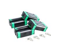 GSZCCZS Guide lineari HGR20 Carriage 4 PC/Lotto HGW20CC Blocchi Slide Cuscinetti per la Guida lineare (Colore: Nero-Verde, Dimensione: HGW20CC)