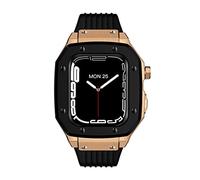 GSZCCZS Kit di modifica cinturino in gomma per cassa dell'orologio in lega e acciaio inox, per serie 9, 8, 7, 6, 5, 4, SE, 45 mm, 44 mm, 42 mm, set di sostituzione cinturino per orologio, 44mm