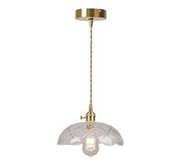 GSZCCZS Lampada a Sospensione in Vetro in Stile Giapponese con tonalità in Vetro griglia Nordic Base Base Base Aione per Illuminazione per la Fattoria dell'isola da Cucina Accensione della Fattoria