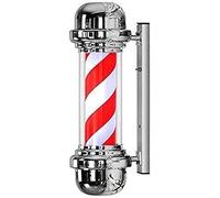 GSZCCZS Lampada da Parete Esterna Leggera Classica LED cromata Strisce Bianche Rosse rotanti Impermeabili Polo Barbiere Luminoso