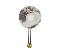 GSZCCZS Lampada da Parete per Camera da Letto d'ingresso in Marmo, Lampada in Pietra Naturale Giapponese Decorazione Arte Moderna Semplice corridoio Rotondo Soggiorno Sfondo di ristorazione stasa Bar