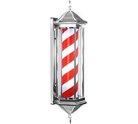 GSZCCZS Lampada per Esterni Leggeri Barbiere Barbone Polo 33 "/27" Segno di Salone Rotante e Illuminato a Parete Grande montata a Parete retrò