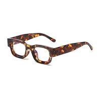 GSZCCZS Moda popolare piccoli occhiali da sole donne retrò punk sfumature UV400 uomini di tendenza occhiali da sole, Leopardo Trasparente, Taglia unica