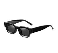 GSZCCZS Moda popolare piccoli occhiali da sole donne retrò punk sfumature UV400 uomini di tendenza occhiali da sole, Nero grigio, Taglia unica