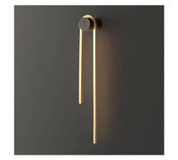 GSZCCZS Modern 23.6 "Luce murale in Ottone lineare, Lampada a Parete a Strisce Lunghe in Rame, Applique a Parete a LED da 12 W, Camera da Letto/Soggiorno/Ufficio