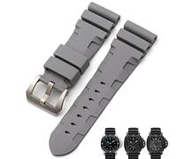 GSZCCZS Nature gomma da 24 mm banda d'oro per panerai sommergibile luminor pam nero blu rosso arancione cinturino a farfalla