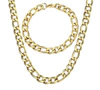 GSZCCZS Nuovo braccialetto per collana a catena di basi unisex 2026 Bracciale per uomini per uomini Set di gioielli in acciaio inossidabile