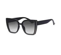 GSZCCZS Occhiali da sole oversize da donna con montatura grande occhiali da sole per gli uomini occhiali retrò, Nero grigio, Taglia unica