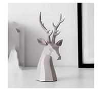 GSZCCZS Ornamenti da tavolo di scultura, design arte retrò della moda Accessori per decorazioni a colori solido Deer Resin Office Garden Dining (Colore: Style A2)