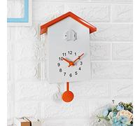 GSZCCZS Orologio da Parete cuculo Suoni a Pendolo Orologio da Desktop Orologi guardano Muro in Stile Nordico (Grigio)
