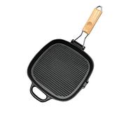 GSZCCZS Padella nera - moderna maniglia pieghevole design - padella barbecue Pan Vision