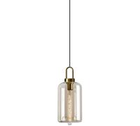 GSZCCZS Pendente Luce, industriale soffiato Vetro Pendente Luce, Isola Vintage Ambra Ombra Globe Lampadario Illuminazione, Moderno Oro