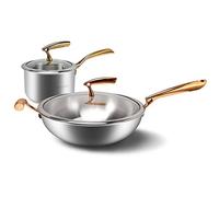 GSZCCZS Pentole Set Latte pentola Padella Padella Padella Antiaderente cucine Set da Cucina Utensili da Cucina
