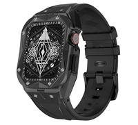 GSZCCZS Per 9 8 7 6 5 4 SE 45mm Serie 44mm Serie Sostituire aggiornamento in gomma cinghia in metallo in metallo in acciaio inossidabile kit di modifica della fascia di modifica