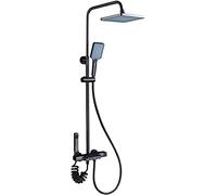 GSZCCZS Sistema Doccia, Set di rubinetti da Doccia da 10 "Set Combo con Doccia Montato a Parete 4 funzioni Set Combinato di Mixer con tub, soffione a Pioggia, Doccia Portatile, spruzzatore di Bidet,