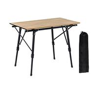 GSZCCZS Tavolo da campo tavolo pieghevole esterno in campeggio in lega in alluminio tavolo da picnic impermeabile da tavolo pieghevole resistente design ultraleggero (colore: argento) (marrone