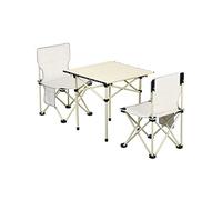 GSZCCZS Tavolo pieghevole tavolo da campeggio da picnic tavolo pieghevole esterno e sedia set in lega di uovo in lega di uovo tavolo pieghevole sgabello sedia pieghevole, 5 pezzi, grigio