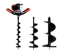 GT GARDEN Trivella a Scoppio 52 cm3, 3 CV con 3 Punte (100, 200 e 300 mm)