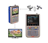 GT MEDIA V8 Sat Finder Meter Rilevatore di Segnale Satellitare Sat Detector DVB-S/S2/S2X Con Display LCD Da 3,5" HD 1080P Posizionamento ottimale per parabola Satellite