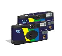 GT PHOTO - Confezione 2 x Fotocamera USA e Getta Realishot Flash - 27 Foto - Nero