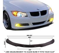 GT-Speed Front Bumper Lip Spoiler Universale, 67 L x 14.5 D, Nero PU SP Style