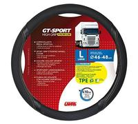 GT-Sport, coprivolante in Skeentex - L - Ø 46/48 cm - Nero/Beige