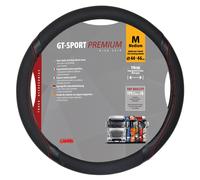 GT-Sport, coprivolante in Skeentex - M - Ø 44/46 cm - Nero/Rosso