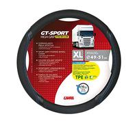 GT-Sport, coprivolante in Skeentex - XL - Ø 49/51 cm - Nero/Blu