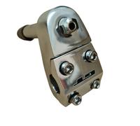 GT Style BMX Old School Silver Chrome Quill Stem 21,1 mm in lega parte...