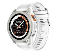 GT01 Smart Watch Men Waterproof GPS NFC Bluetooth Call Health Monitoring Outdoor Sports Flashlight (White)