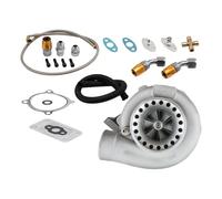 GT3582 GT35 T3 Turbo + Kit linea di alimentazione e ritorno olio Turbocompressore universale A/R .63