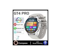 (GT4 PRO MaxSilver) Compatibile con Huawei GT Series Smart Watch GPS per adulti con NFC HD Display Bluetooth Chiamata